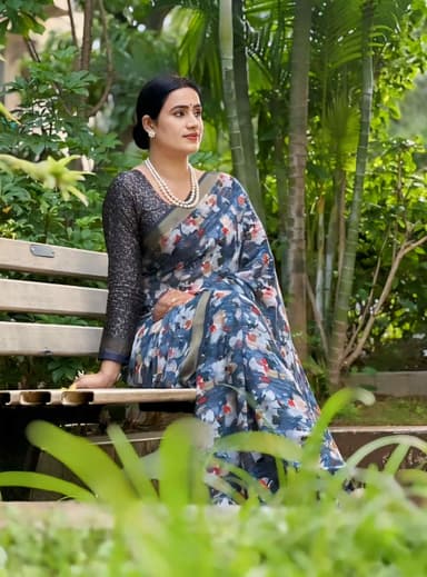 Elegant Silk Saree - View 1